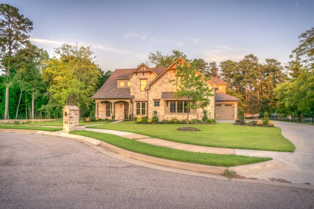 Brick House Beside Trees