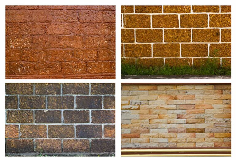 comparison chart of brick, stone, and concrete exterior walls in Colorado Springs homes