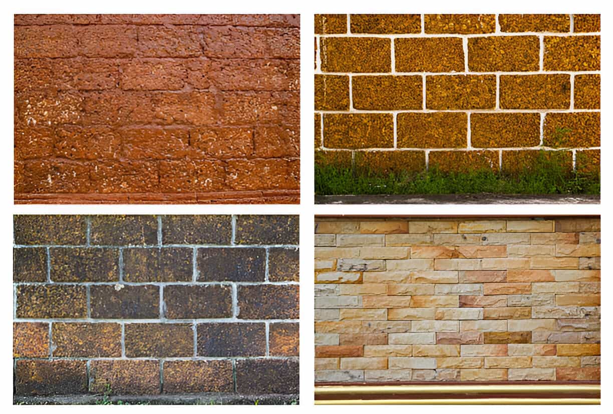 comparison chart of brick, stone, and concrete exterior walls in Colorado Springs homes
